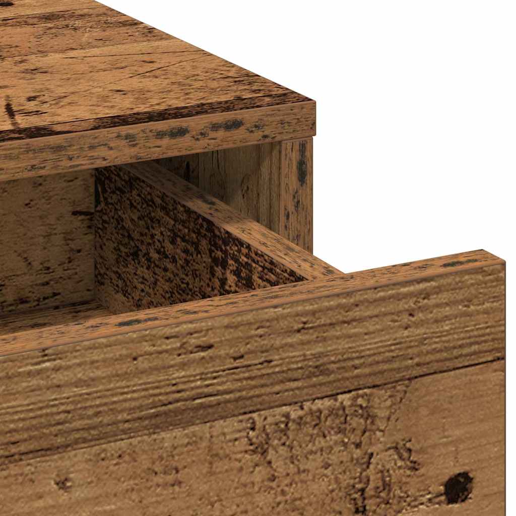 Plafondtafel met lade 2 pcs Bruin 40 x 41 x 75 cm Bewerkt hout