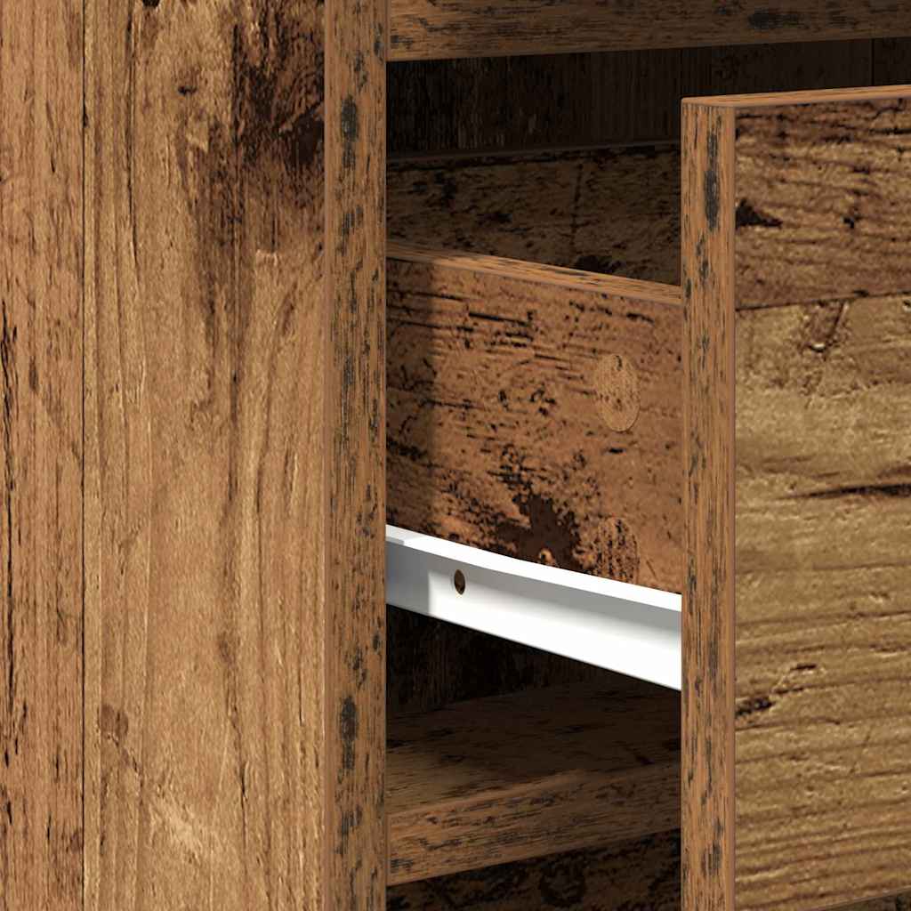 Plafondtafel met lade 2 pcs Bruin 40 x 41 x 75 cm Bewerkt hout