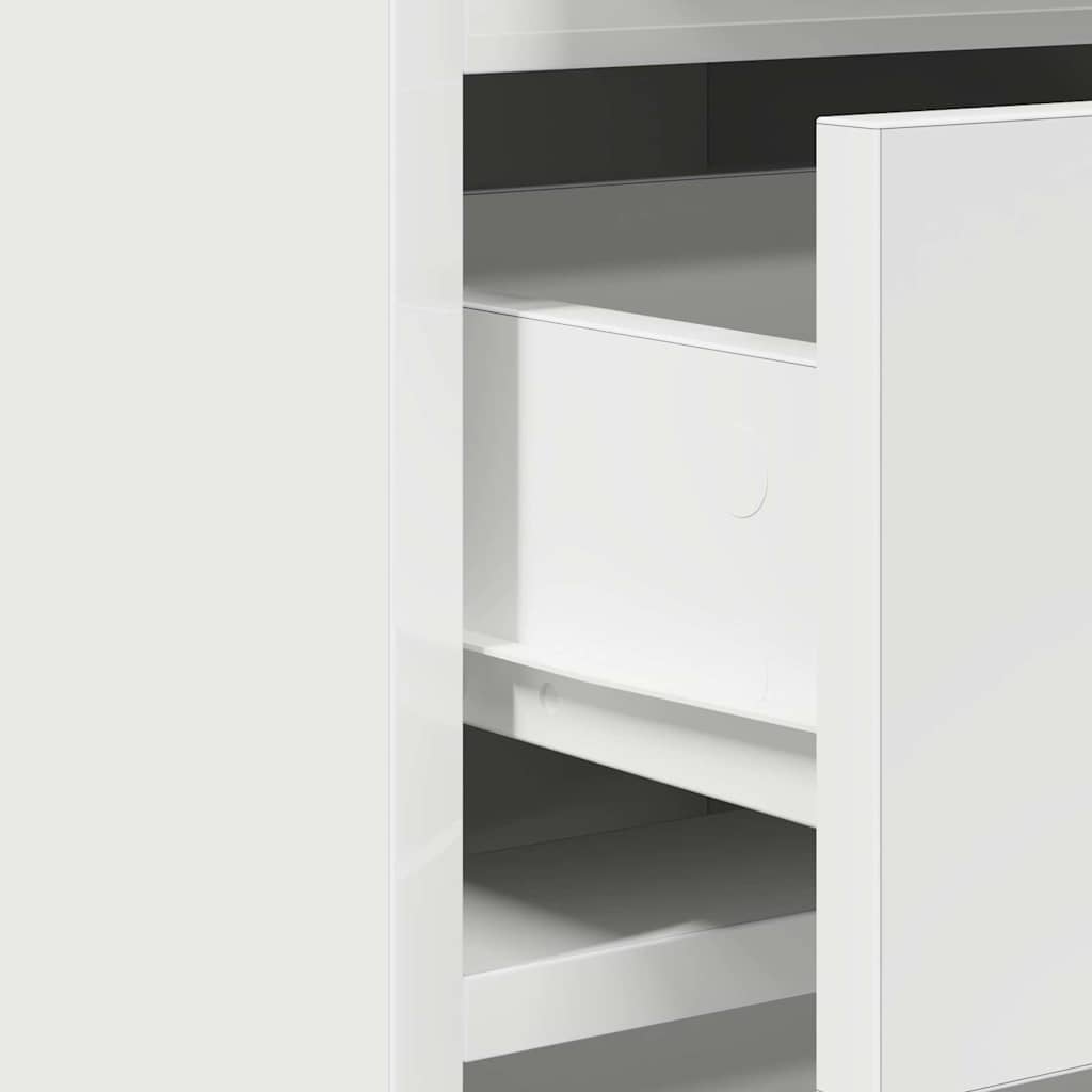 Plafondtafel met lade 3 pcs Wit 40 x 41 x 75 cm Bewerkt hout