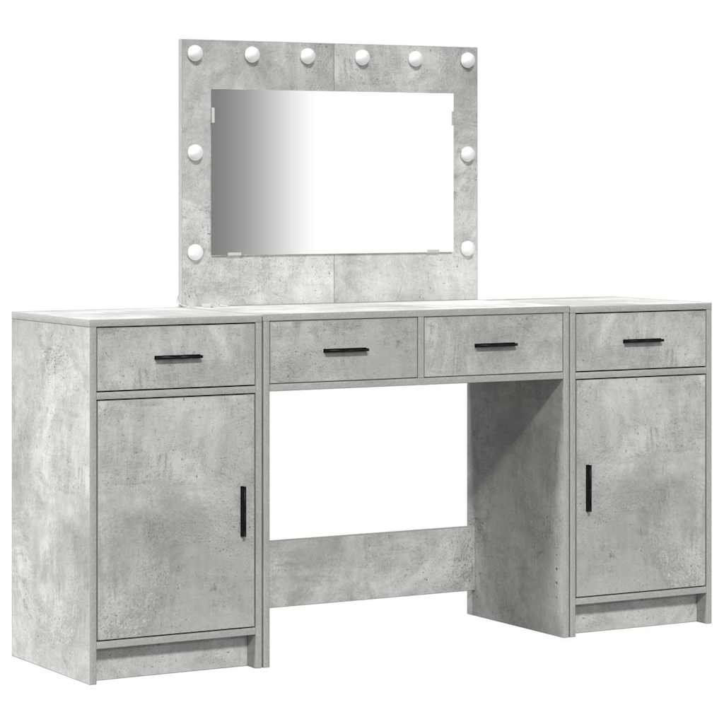 Plafondtafel met lade 3 pcs Grijs 40 x 41 x 75 cm Bewerkt hout