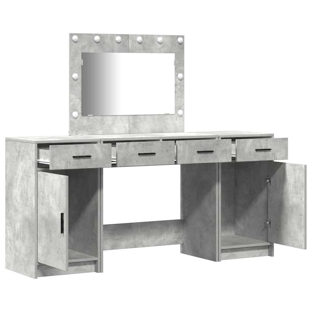 Plafondtafel met lade 3 pcs Grijs 40 x 41 x 75 cm Bewerkt hout