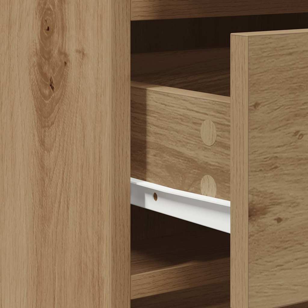 Plafondtafel met lade 3 pcs Bruin 40 x 41 x 75 cm Bewerkt hout