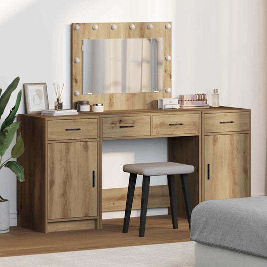 Plafondtafel met lade 3 pcs Bruin 40 x 41 x 75 cm Bewerkt hout