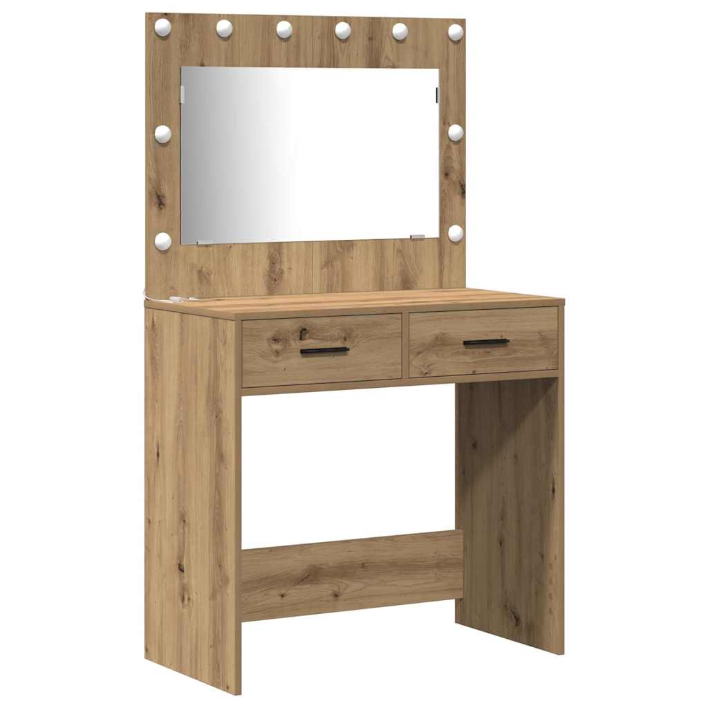 Plafondtafel met lade 3 pcs Bruin 40 x 41 x 75 cm Bewerkt hout