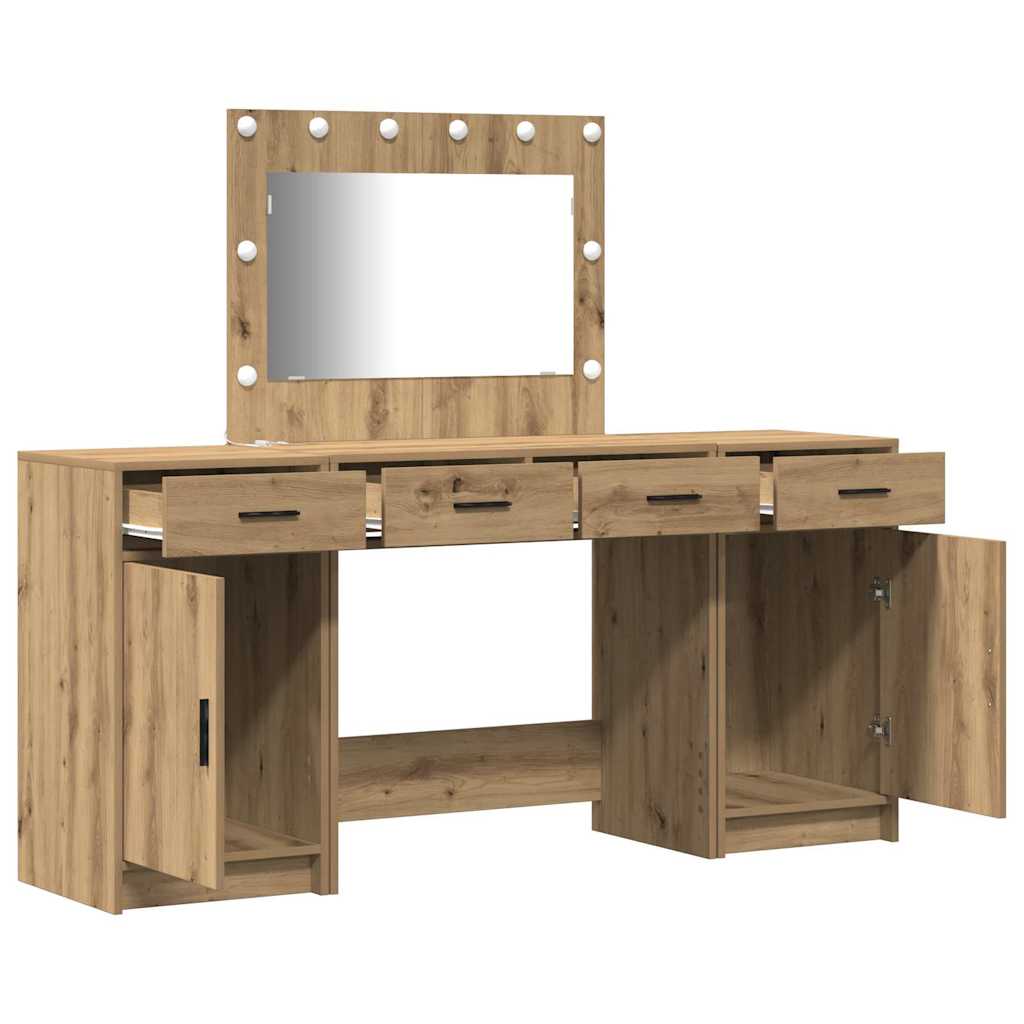 Plafondtafel met lade 3 pcs Bruin 40 x 41 x 75 cm Bewerkt hout