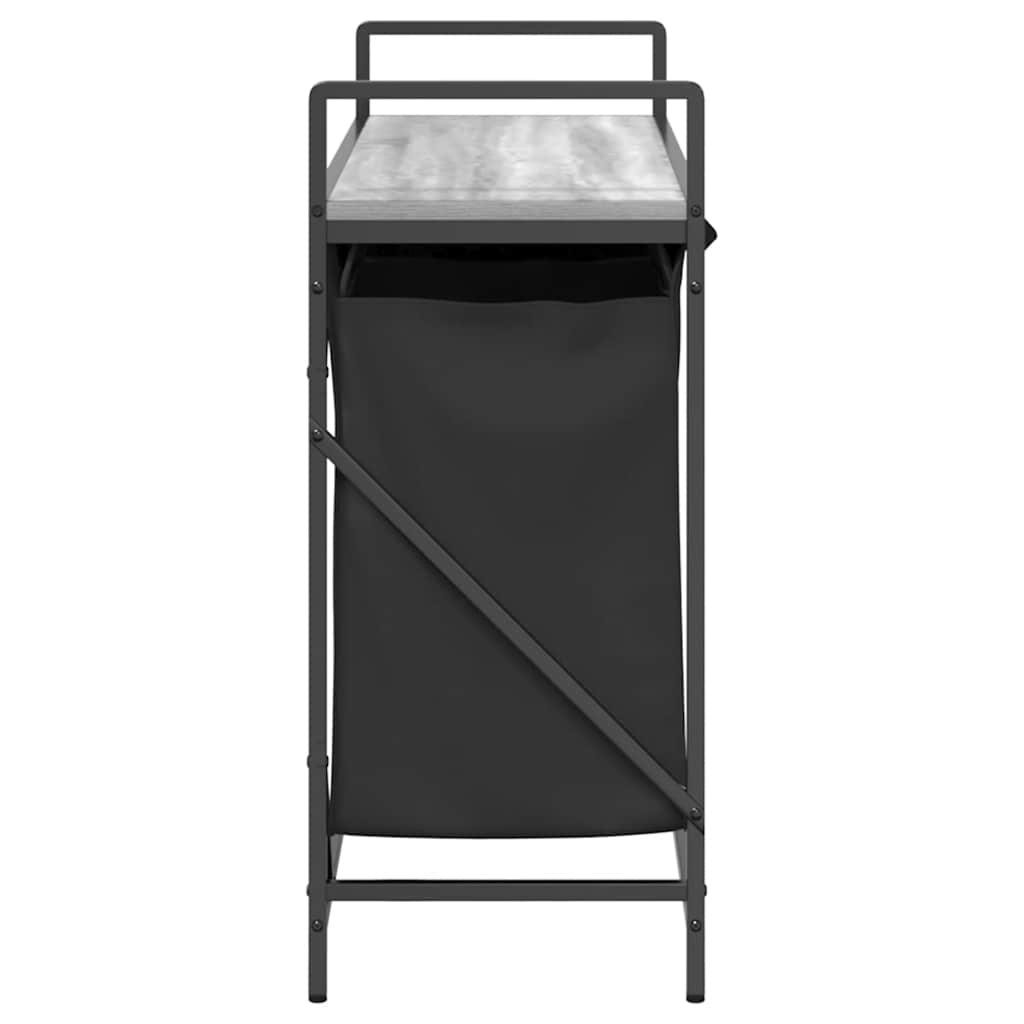 Wasmand 3 vakken met plank grijs sonoma eiken
