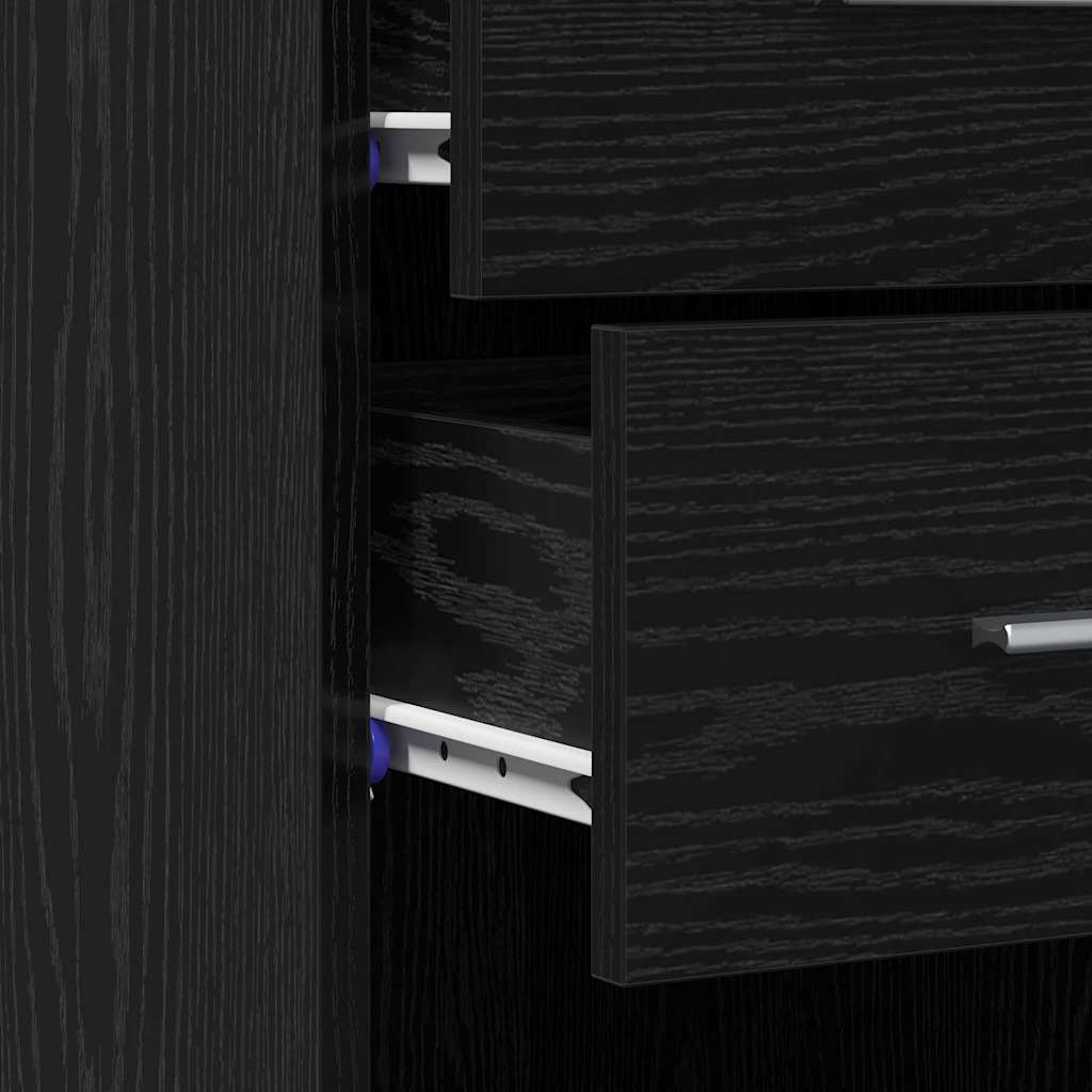Dressoir modern zwart eikenkleurig