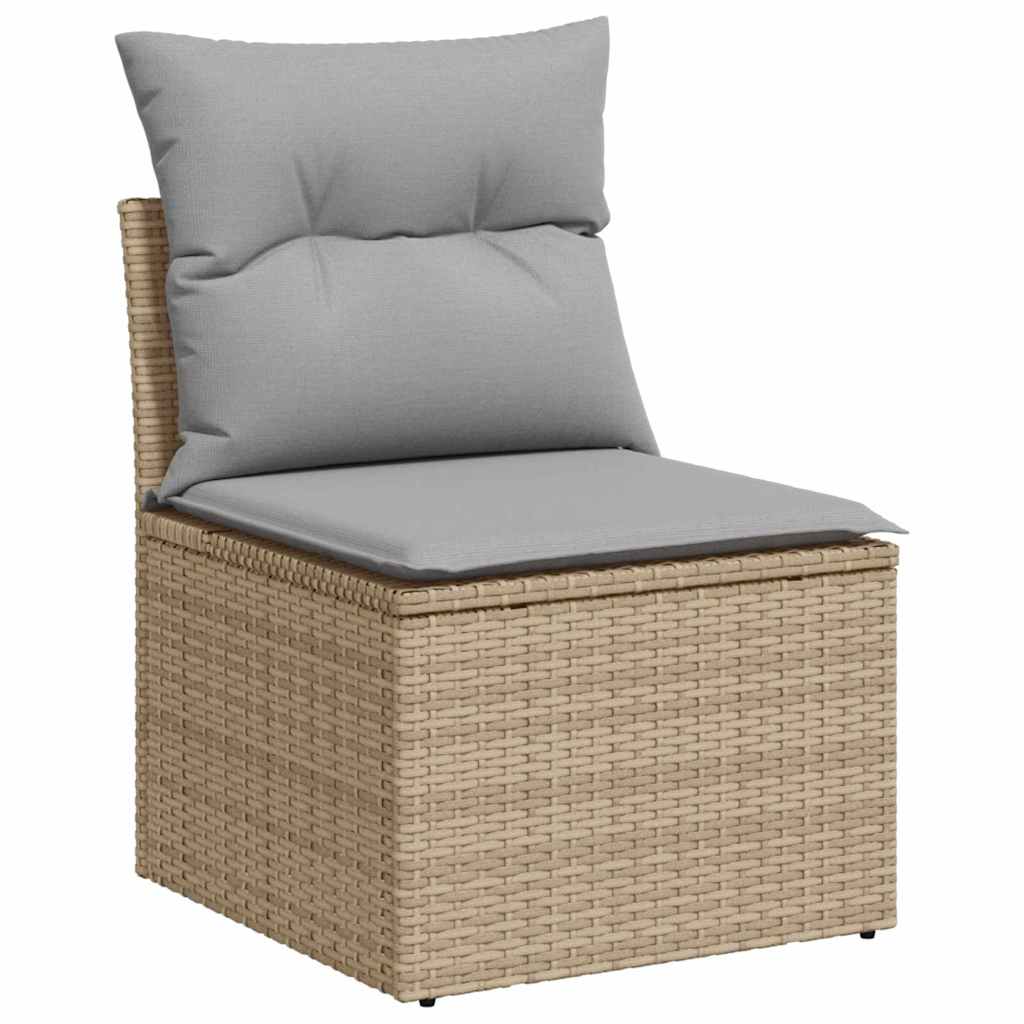 10 Delige Tuin Sofa Set 10 pcs Beige, lichtgrijs