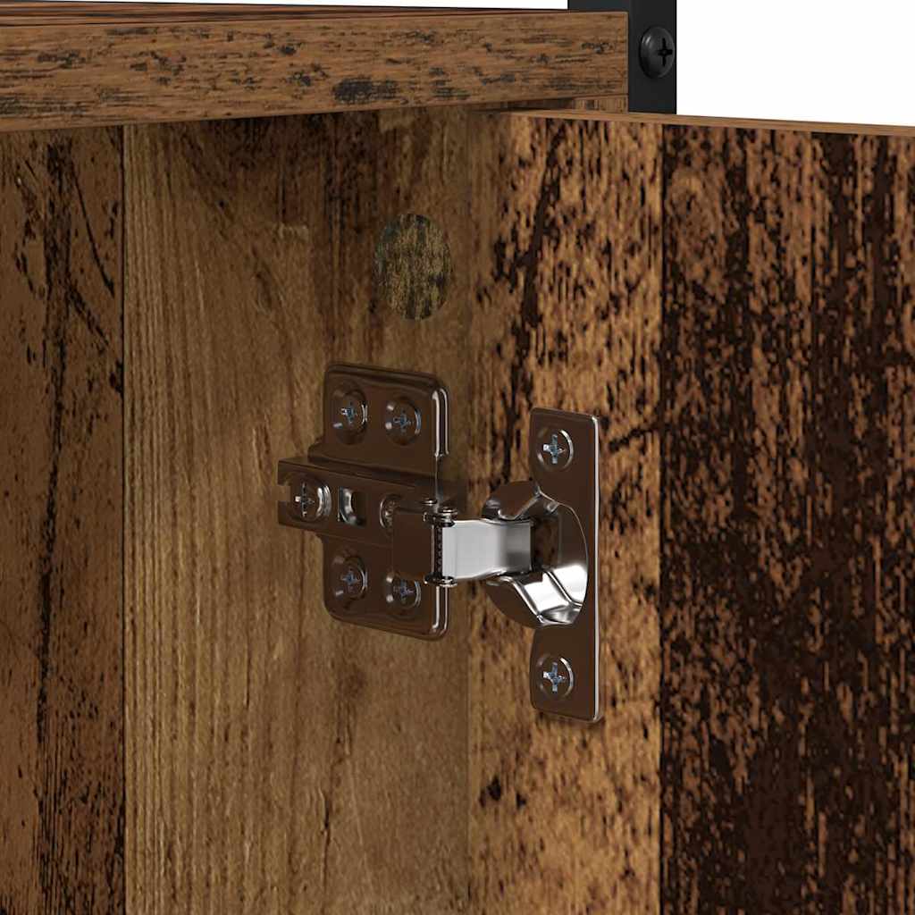 Wasmachinekast Oude Hout 68x48.5x194 cm