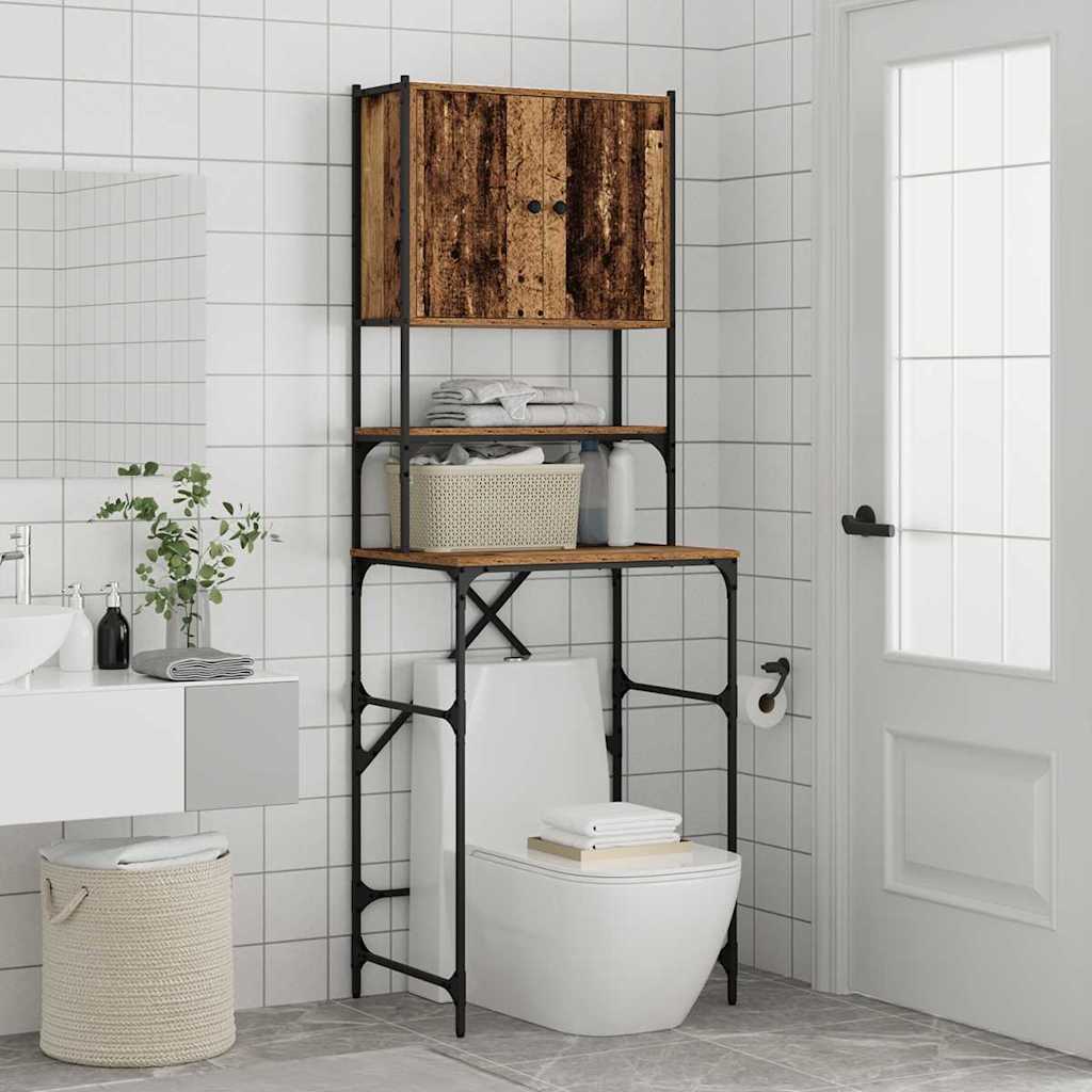 Wasmachinekast Oude Hout 68x48.5x194 cm