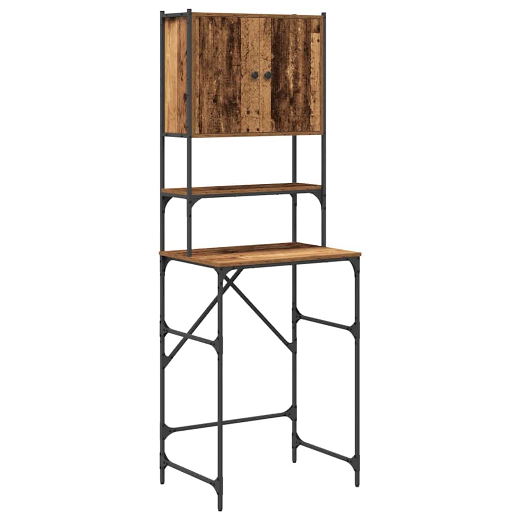 Wasmachinekast Oude Hout 68x48.5x194 cm