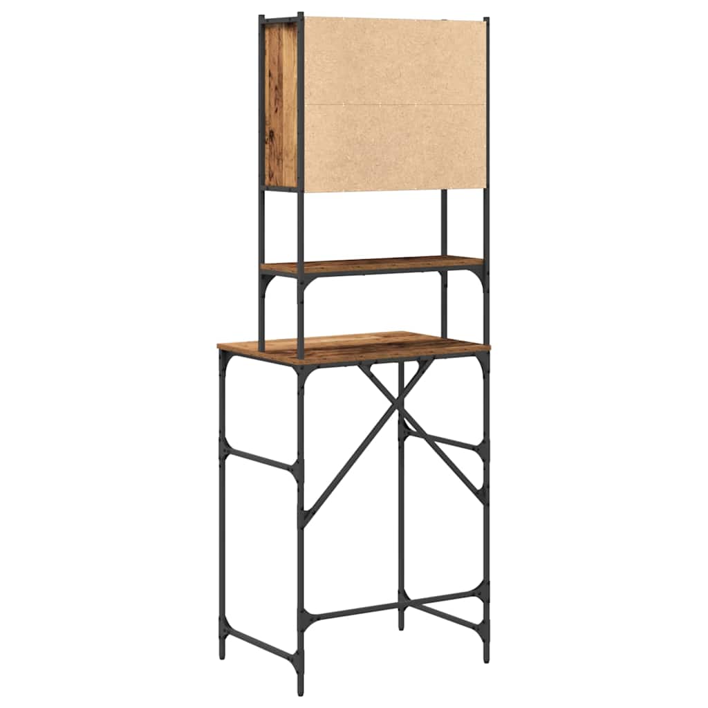 Wasmachinekast Oude Hout 68x48.5x194 cm