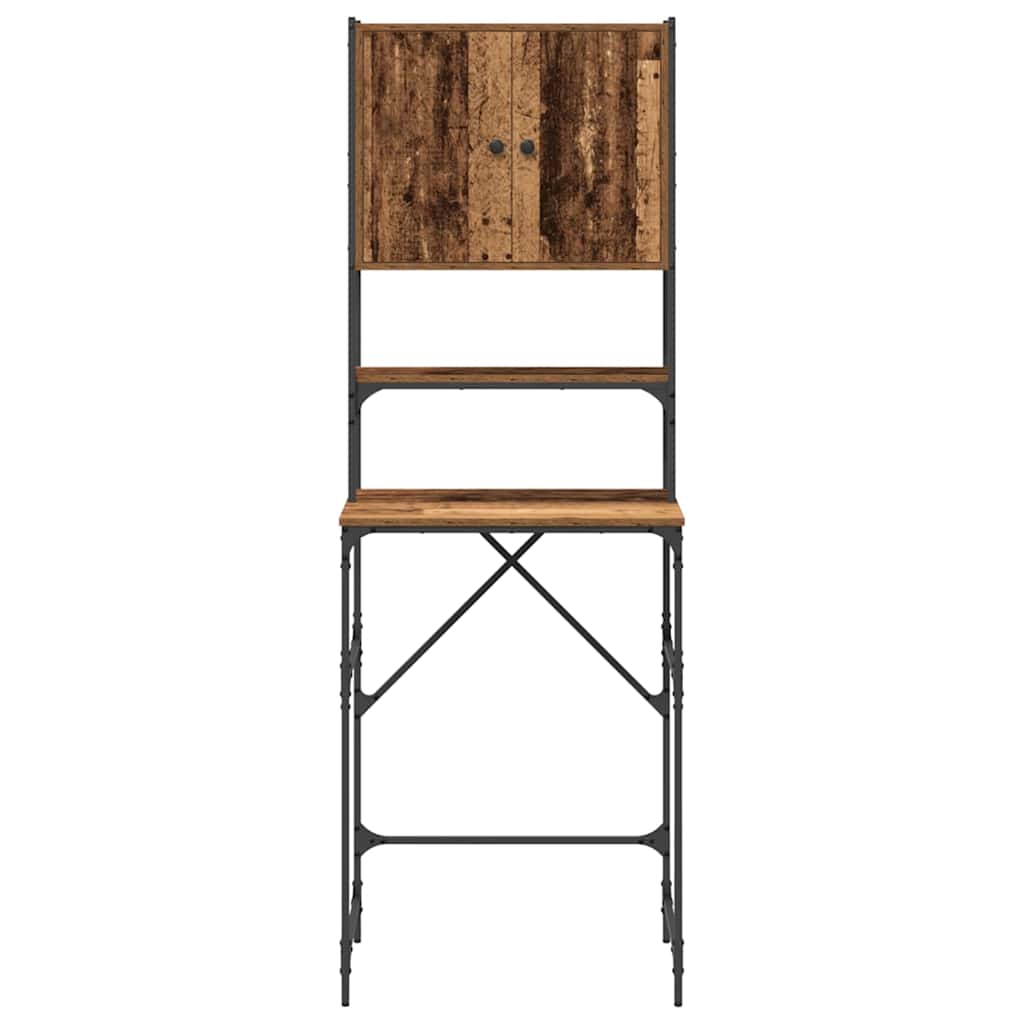 Wasmachinekast Oude Hout 68x48.5x194 cm