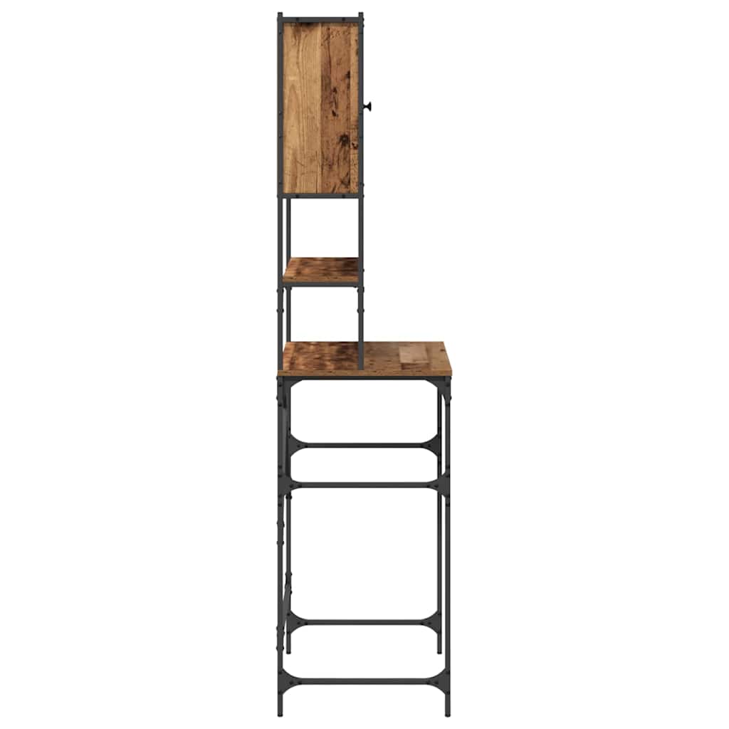 Wasmachinekast Oude Hout 68x48.5x194 cm