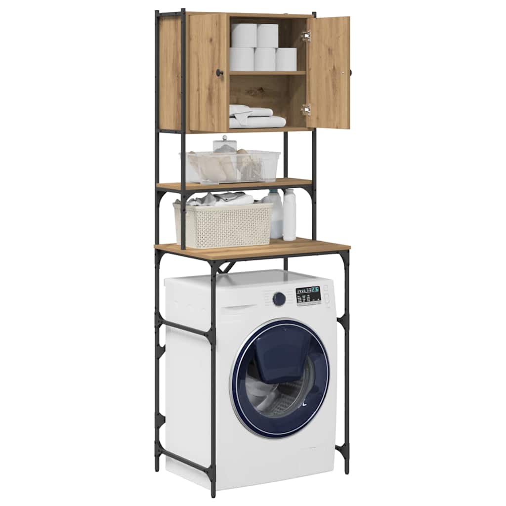 Wasmachine Kast Artisan Eiken 68x48,5x194 cm