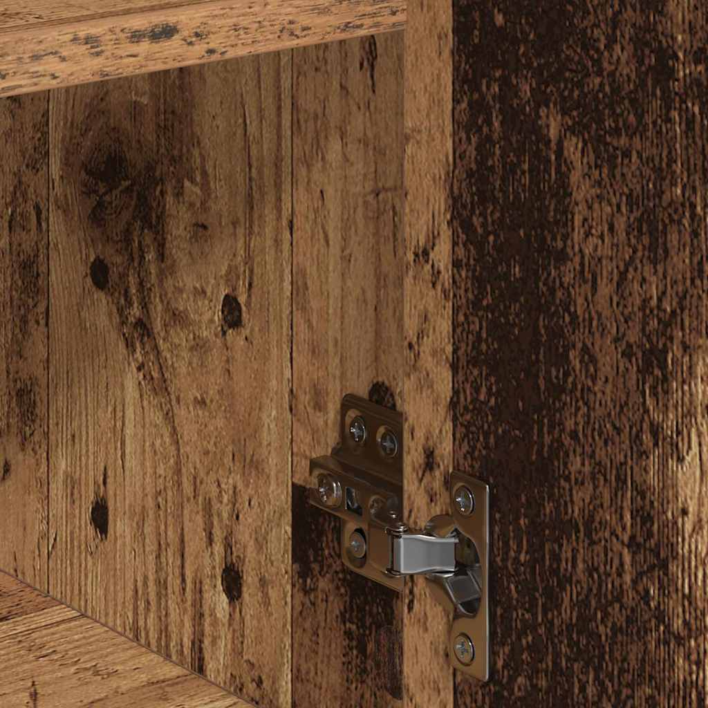 Dressoir met lade met plank met opslag met de deur Oud hout 60 x 31 x 70 cm Bewerkt hout