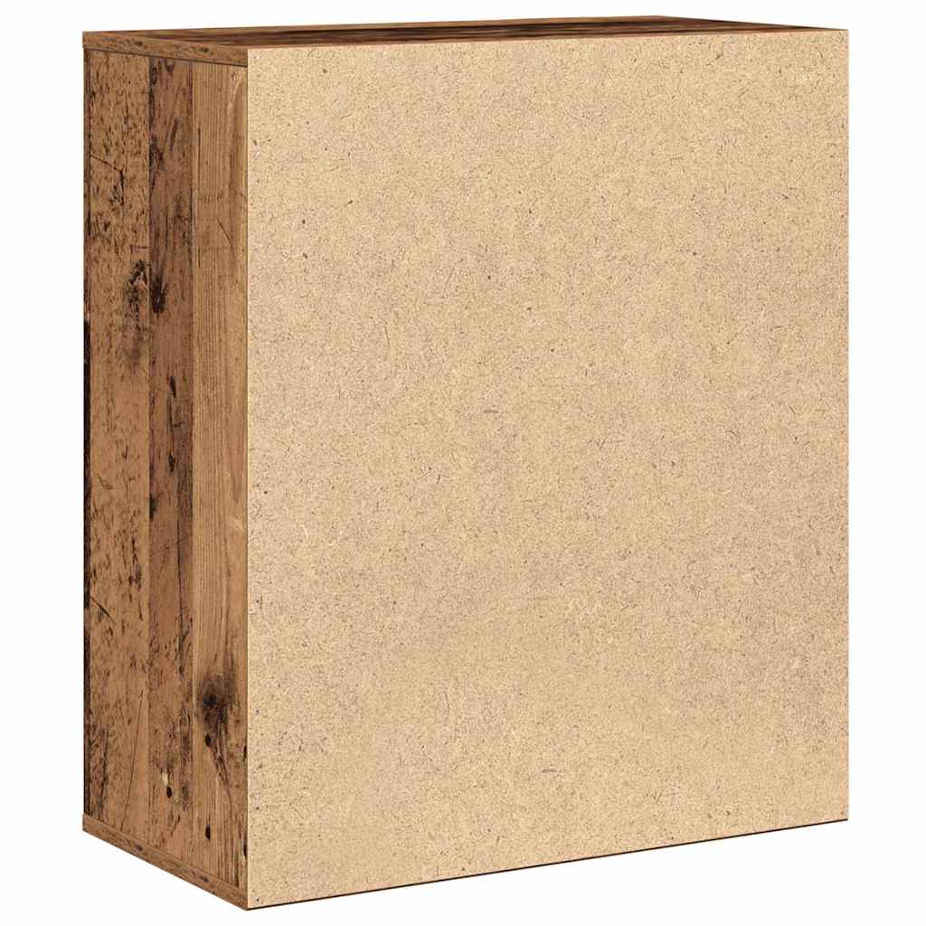 Dressoir met lade met plank met opslag met de deur Oud hout 60 x 31 x 70 cm Bewerkt hout