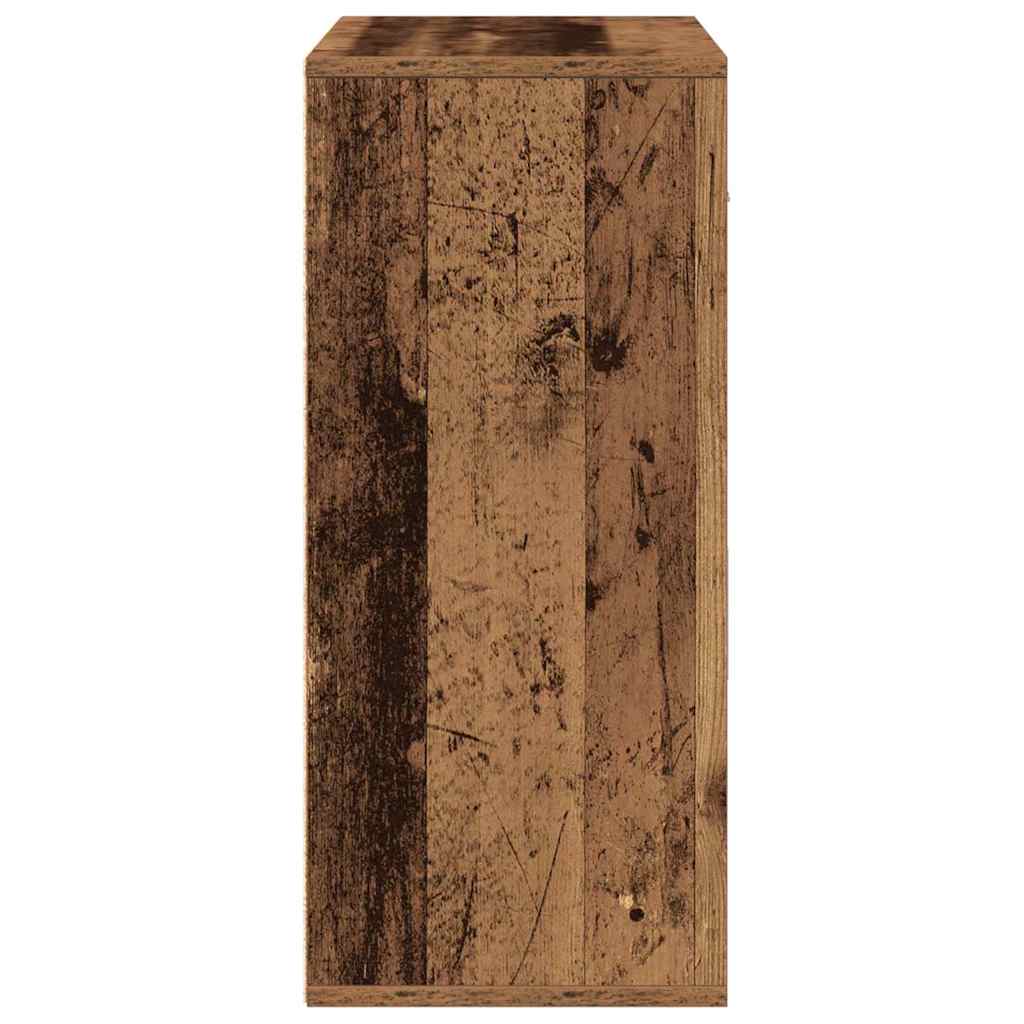Dressoir met lade met plank met opslag met de deur Oud hout 60 x 31 x 70 cm Bewerkt hout