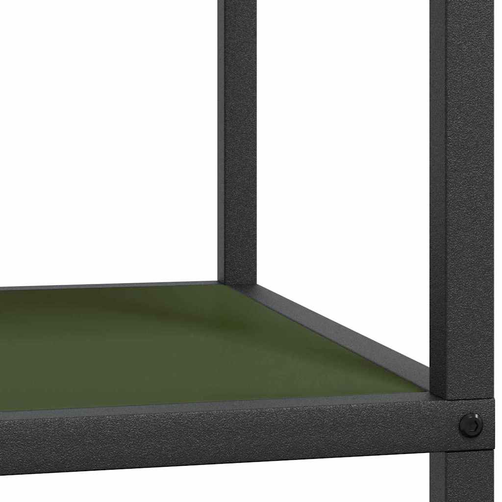 Keuken opslag plank met plank met opslag Olijfgroen Staal