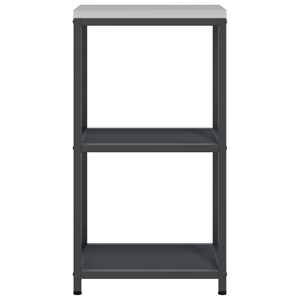 Keuken opslag plank met plank met opslag Antraciet Staal