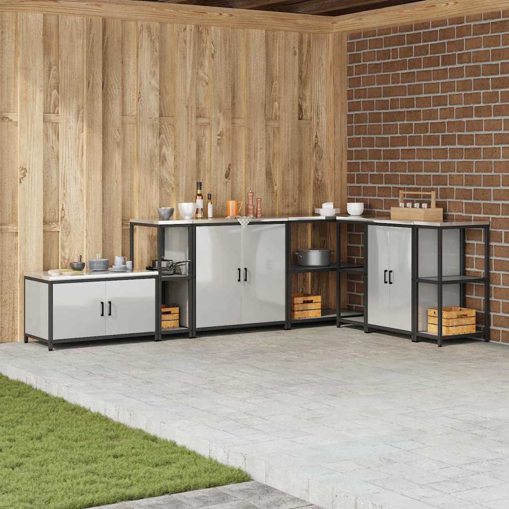 Keuken opslag plank met plank Zilver Gegalvaniseerd staal