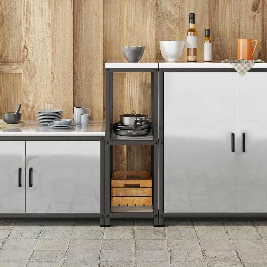 Keuken opslag plank met plank Zilver Gegalvaniseerd staal