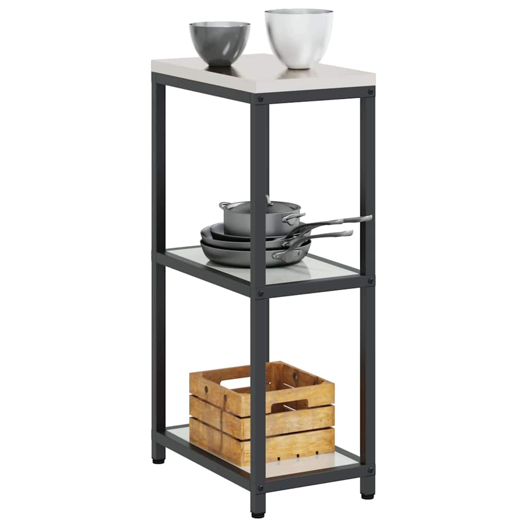 Keuken opslag plank met plank Zilver Gegalvaniseerd staal