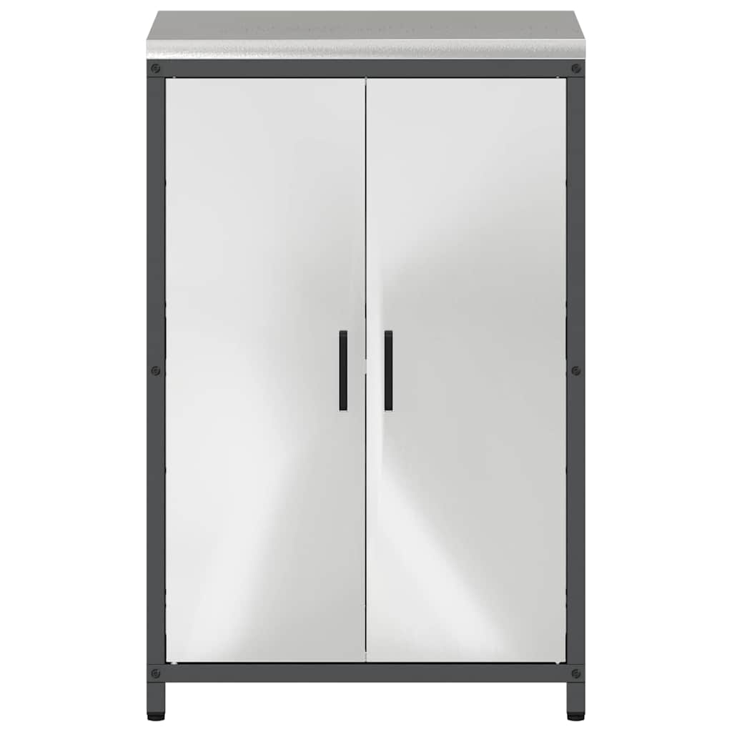 Keukenopslag Kast met plank Zilver Gegalvaniseerd staal