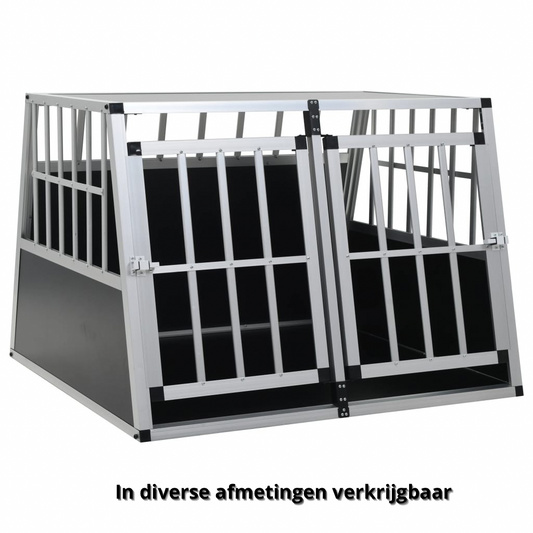 Hondenbench voor in de auto – met enkele of dubbele deur, diverse maten